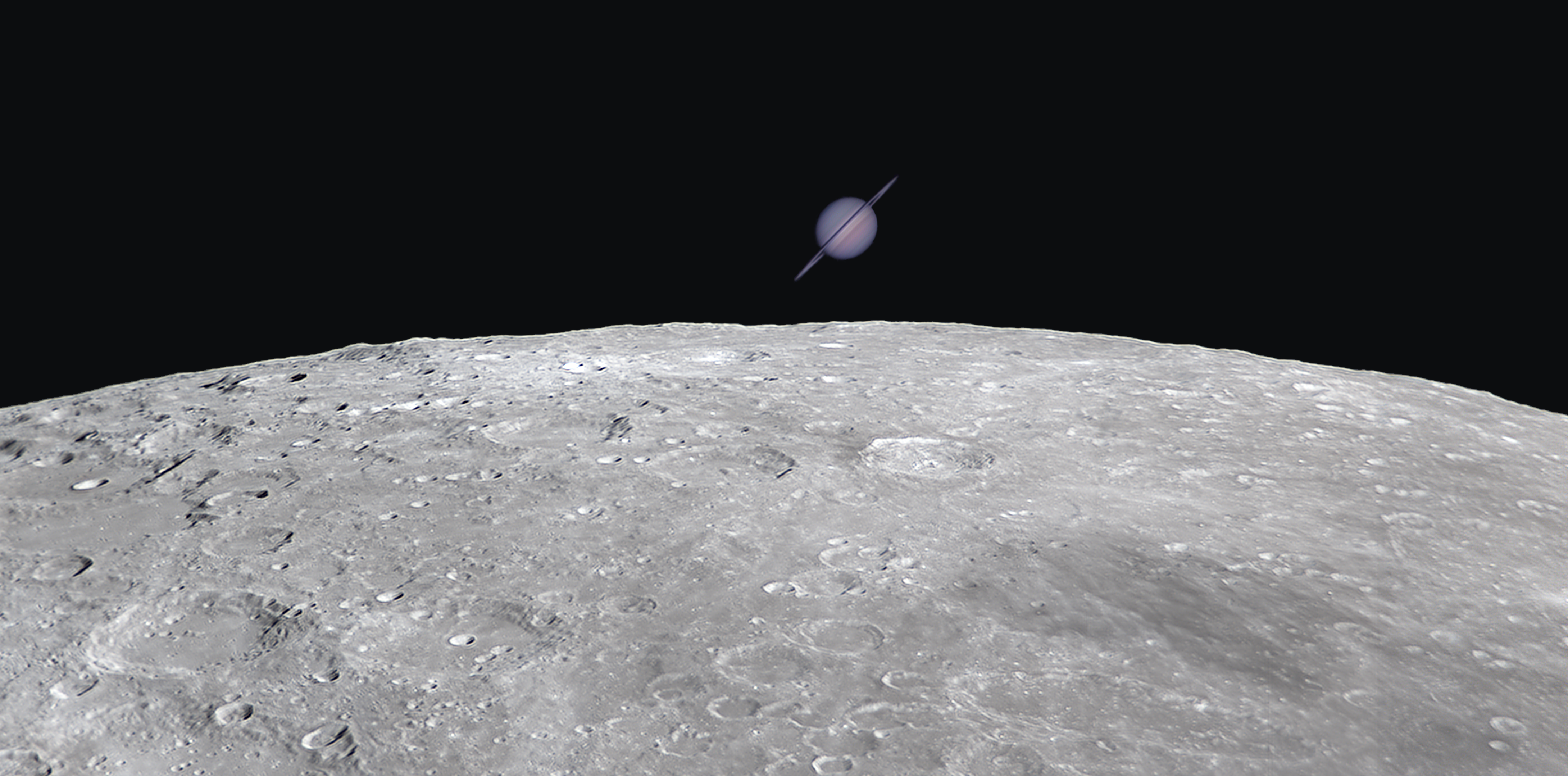 Moon and Saturn Conjunction